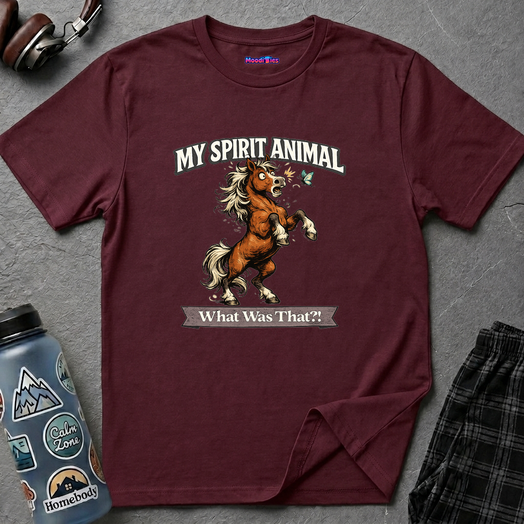 "My Spirit Animal: Horse (What Was That?!)" T-Shirt