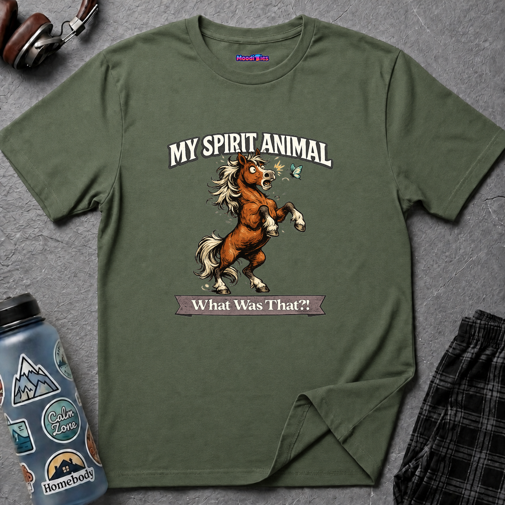 "My Spirit Animal: Horse (What Was That?!)" T-Shirt