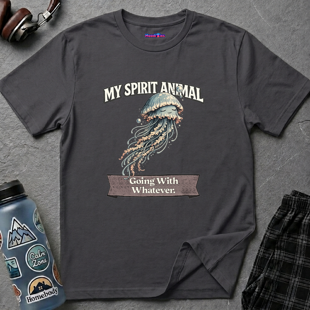 "My Spirit Animal: Jellyfish (Going With Whatever)" T-Shirt