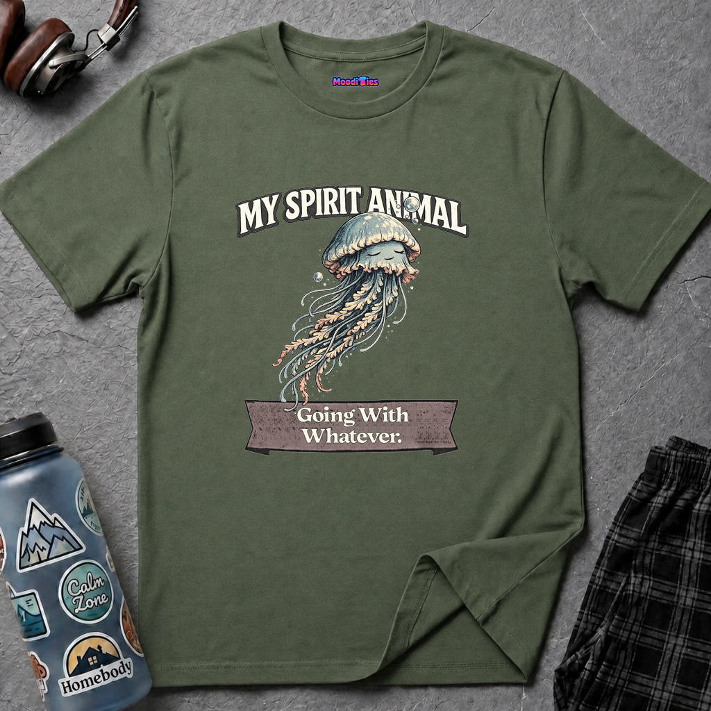 "My Spirit Animal: Jellyfish (Going With Whatever)" T-Shirt