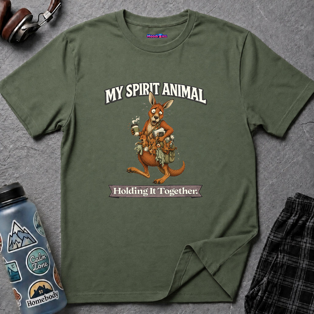 "My Spirit Animal: Kangaroo (Holding It Together)" T-Shirt