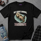 "My Spirit Animal: Otter (Floating Through Life)" T-Shirt