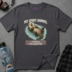 "My Spirit Animal: Otter (Floating Through Life)" T-Shirt