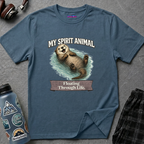 "My Spirit Animal: Otter (Floating Through Life)" T-Shirt