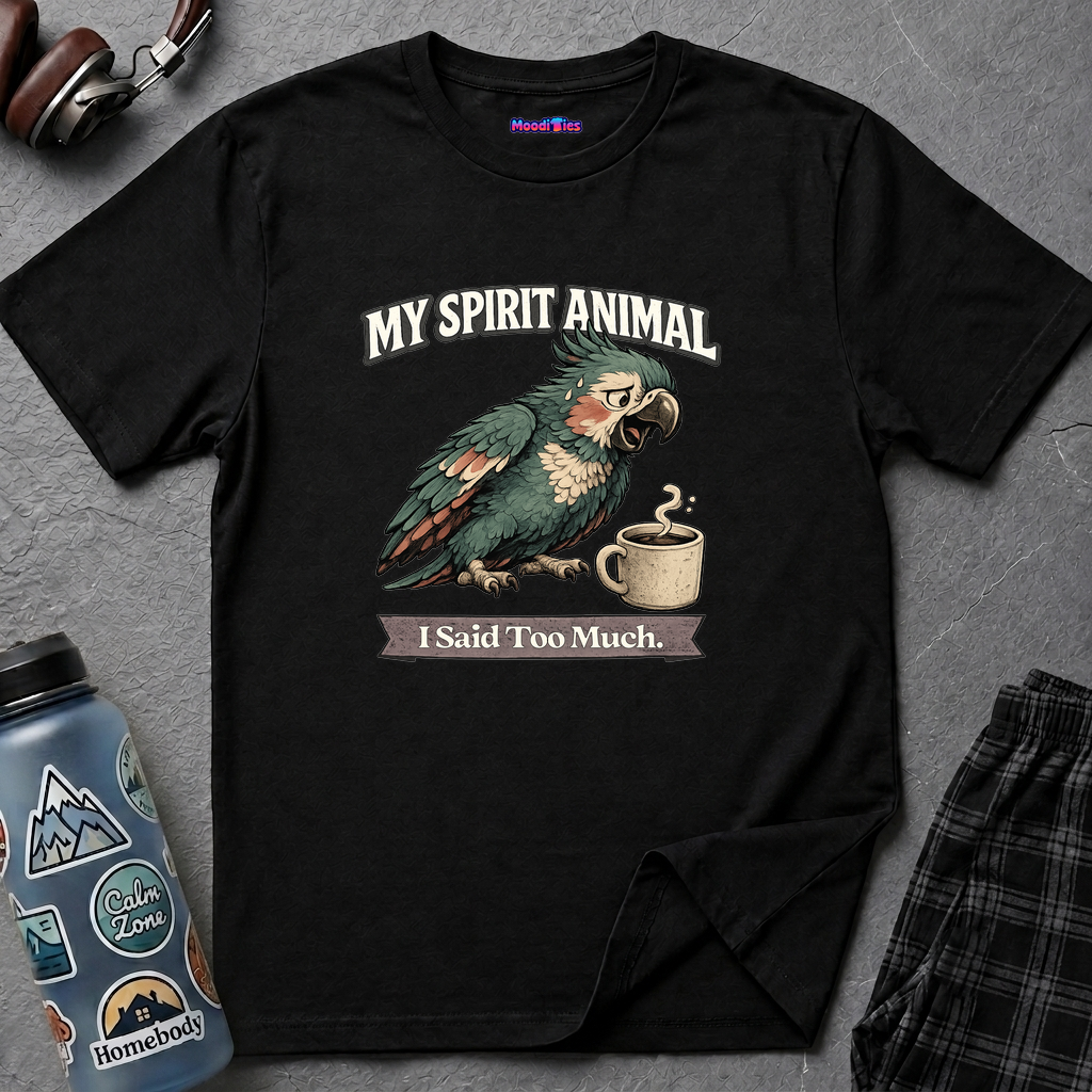 "My Spirit Animal: Parrot (I Said Too Much)" T-Shirt