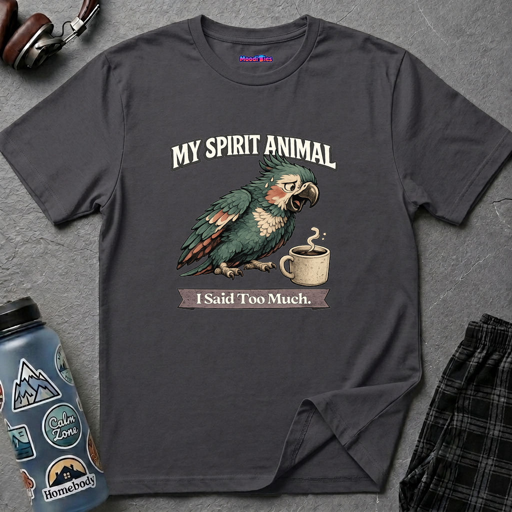 "My Spirit Animal: Parrot (I Said Too Much)" T-Shirt
