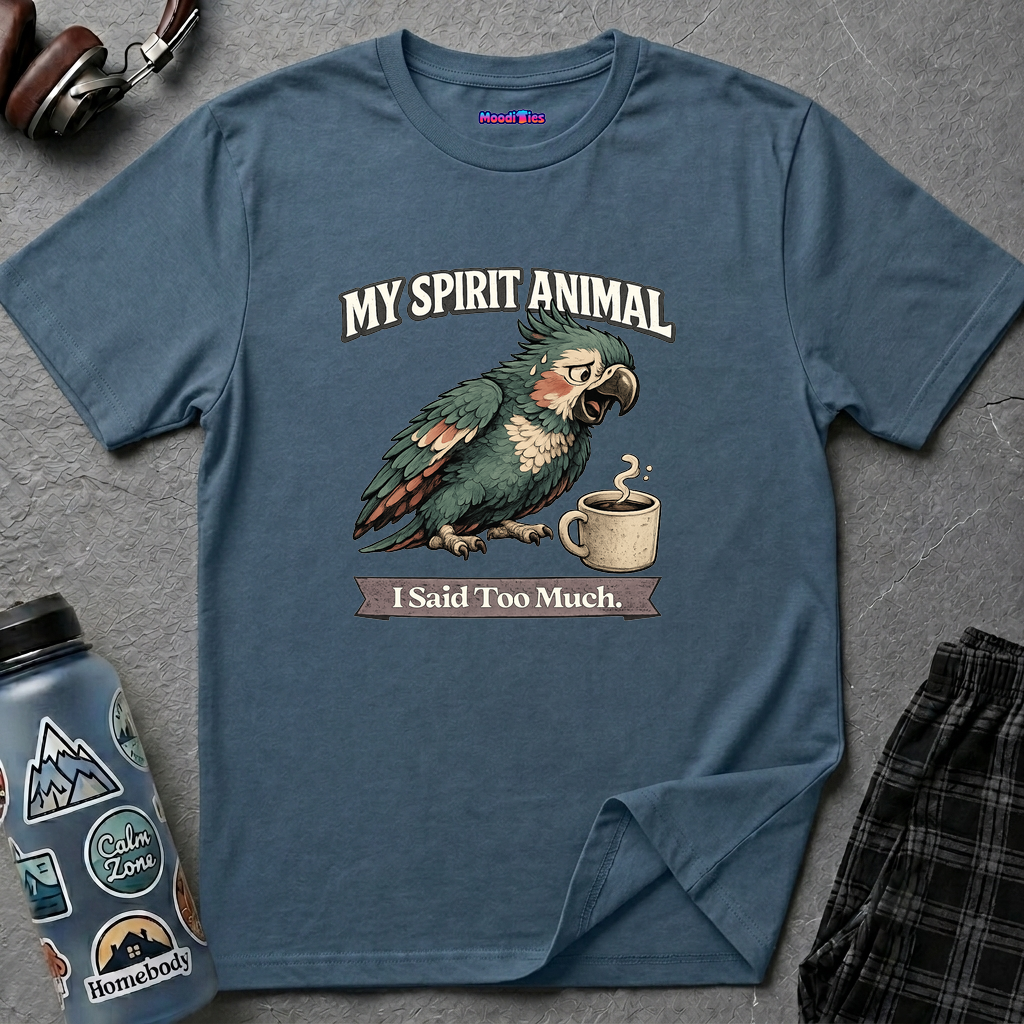"My Spirit Animal: Parrot (I Said Too Much)" T-Shirt