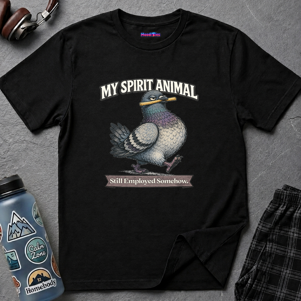 "My Spirit Animal: Pigeon (Still Employed Somehow)" T-Shirt