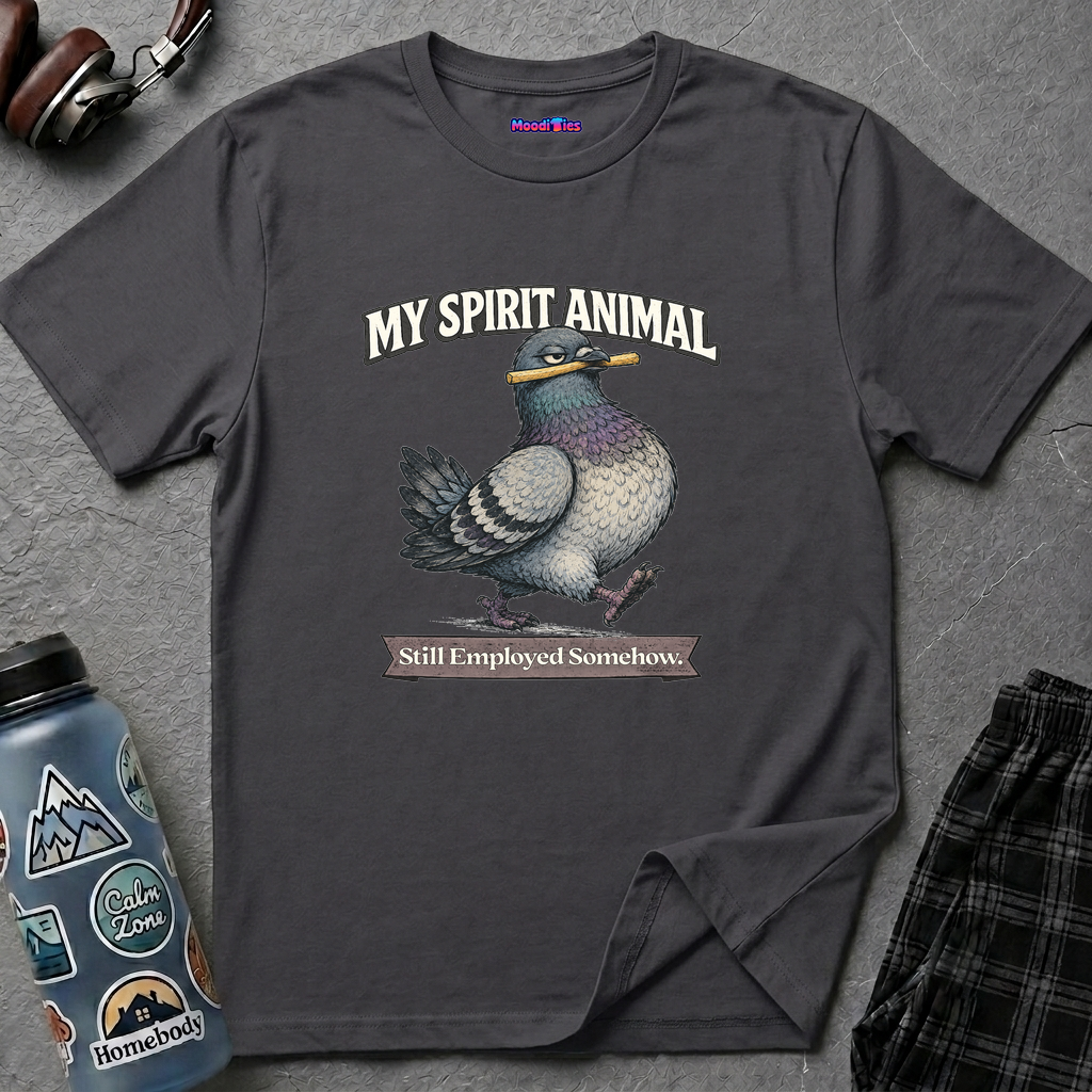 "My Spirit Animal: Pigeon (Still Employed Somehow)" T-Shirt