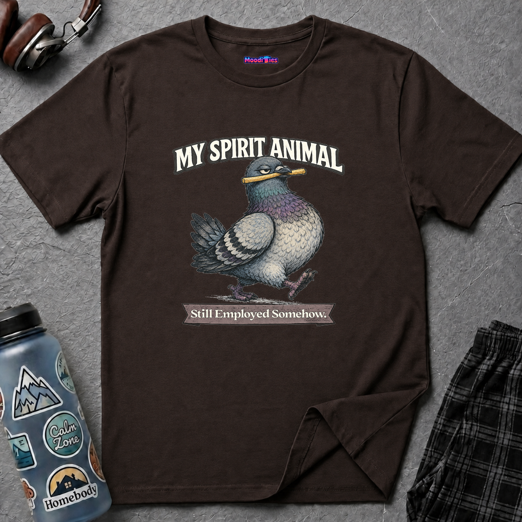"My Spirit Animal: Pigeon (Still Employed Somehow)" T-Shirt