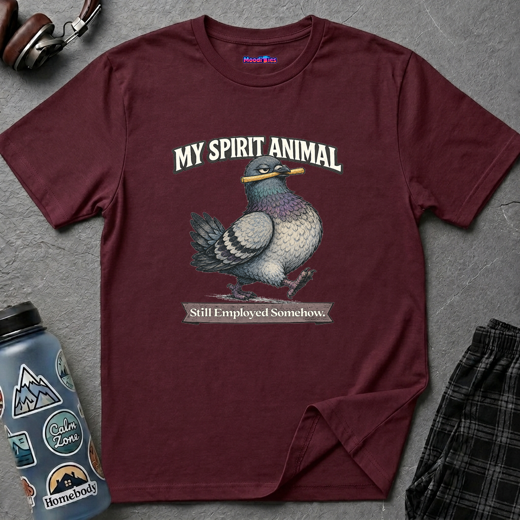 "My Spirit Animal: Pigeon (Still Employed Somehow)" T-Shirt