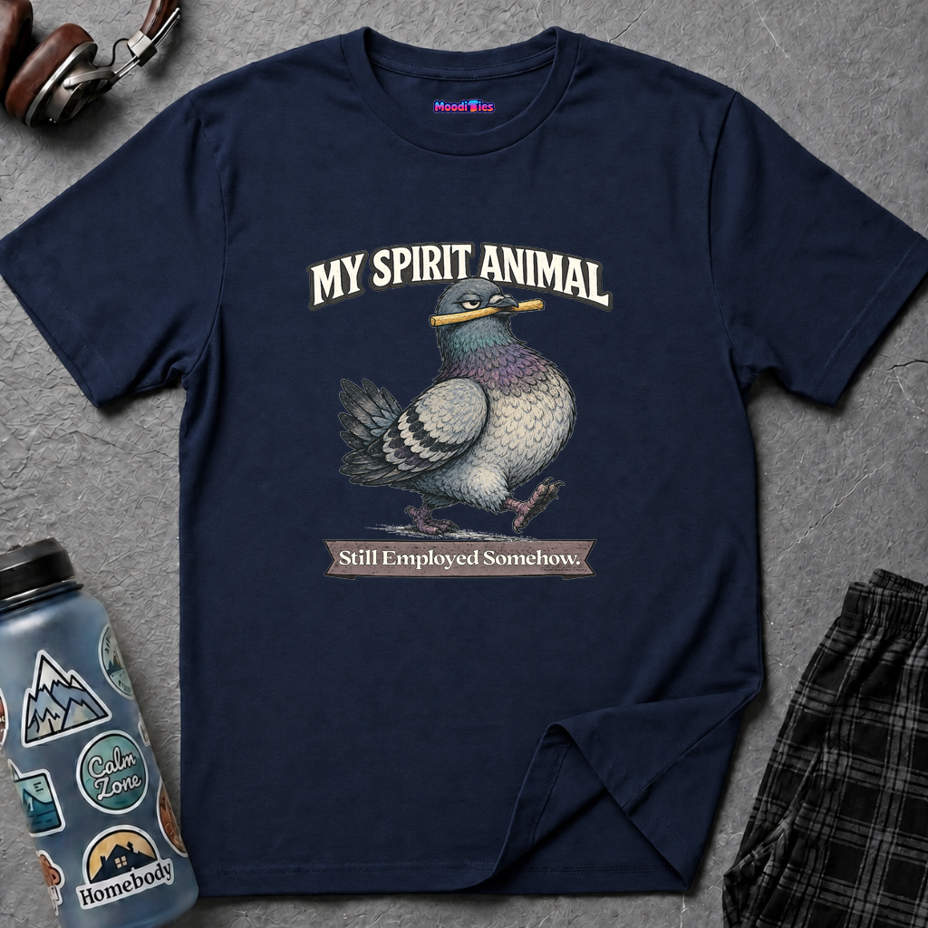 "My Spirit Animal: Pigeon (Still Employed Somehow)" T-Shirt
