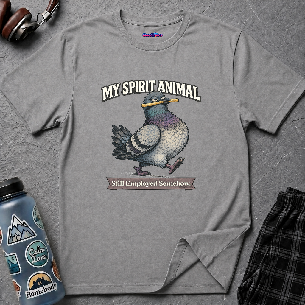 "My Spirit Animal: Pigeon (Still Employed Somehow)" T-Shirt