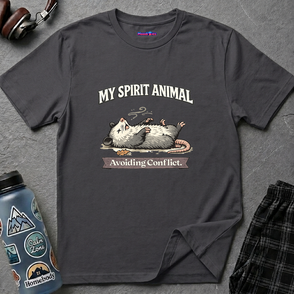 "My Spirit Animal: Possum (Avoiding Conflict)" T-Shirt