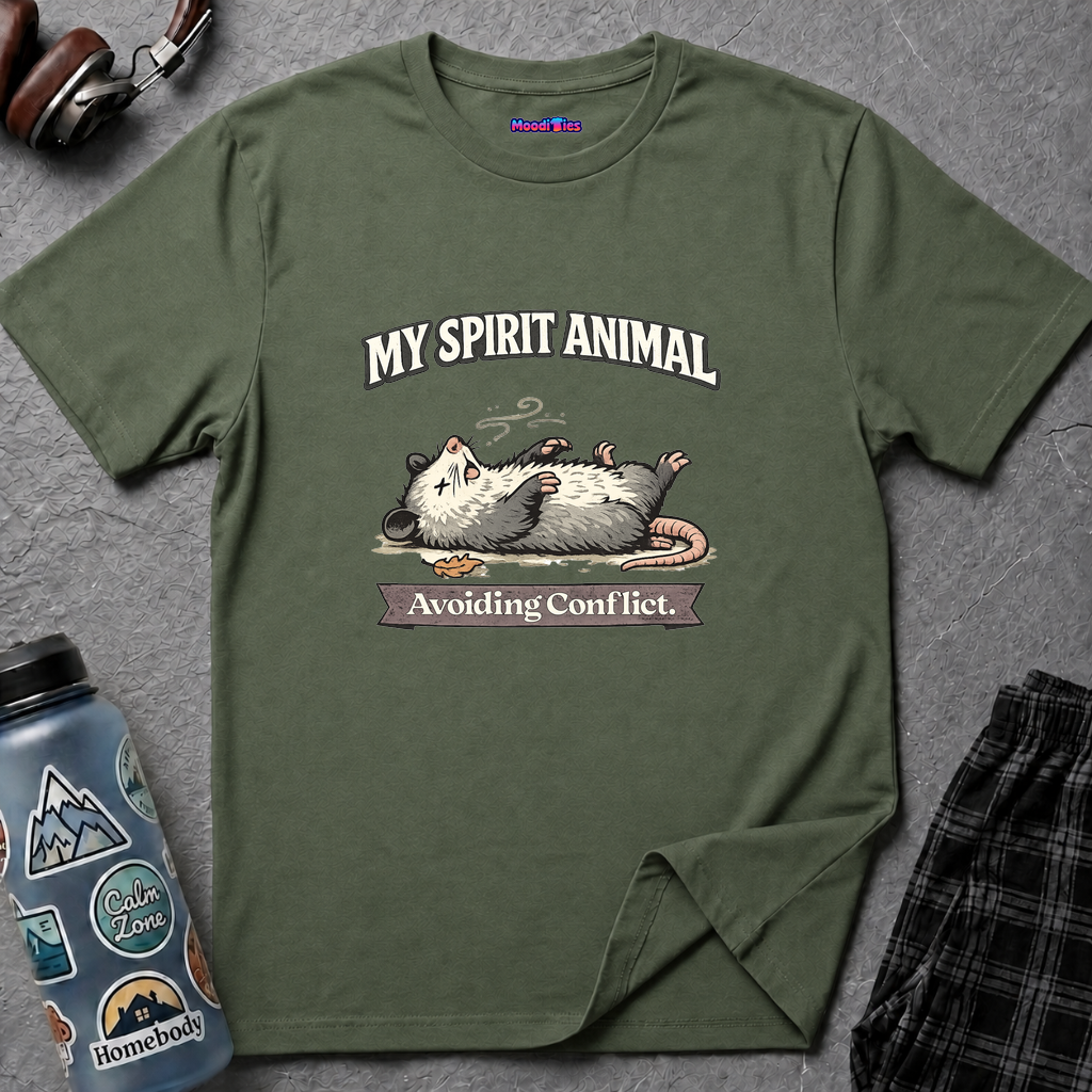 "My Spirit Animal: Possum (Avoiding Conflict)" T-Shirt