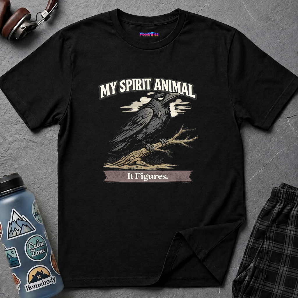 "My Spirit Animal: Raven (It Figures)" T-Shirt