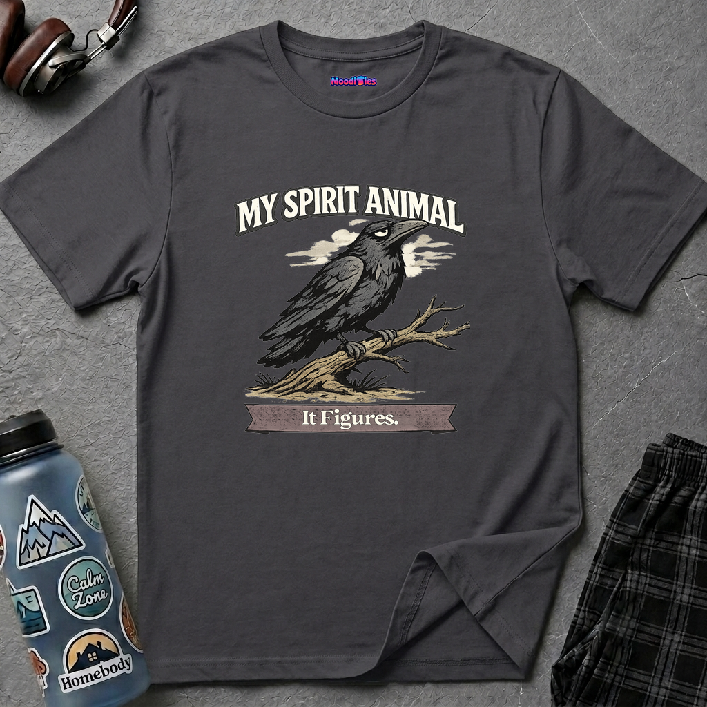 "My Spirit Animal: Raven (It Figures)" T-Shirt