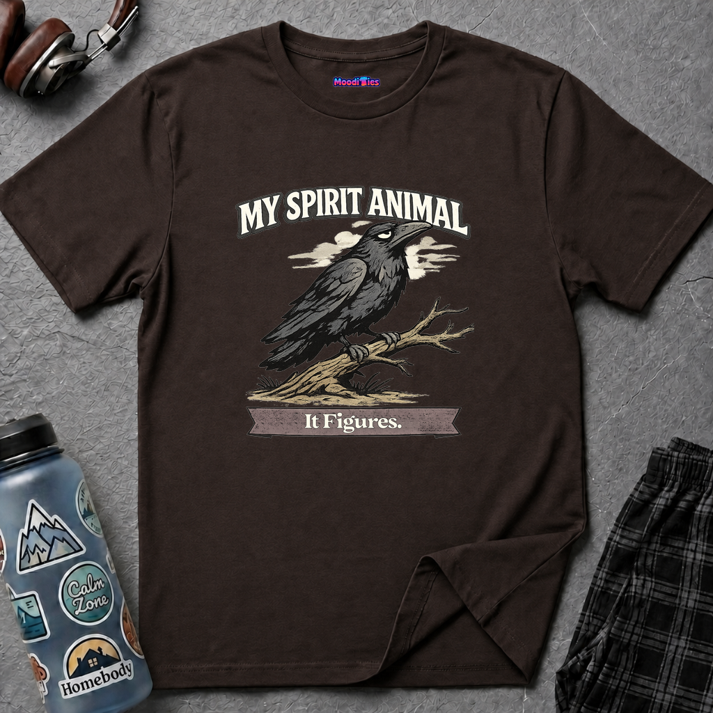 "My Spirit Animal: Raven (It Figures)" T-Shirt