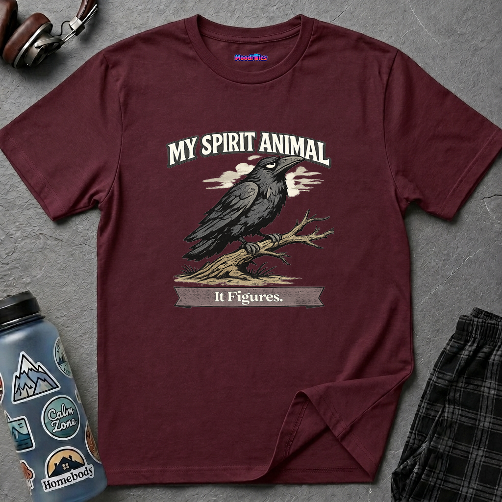"My Spirit Animal: Raven (It Figures)" T-Shirt