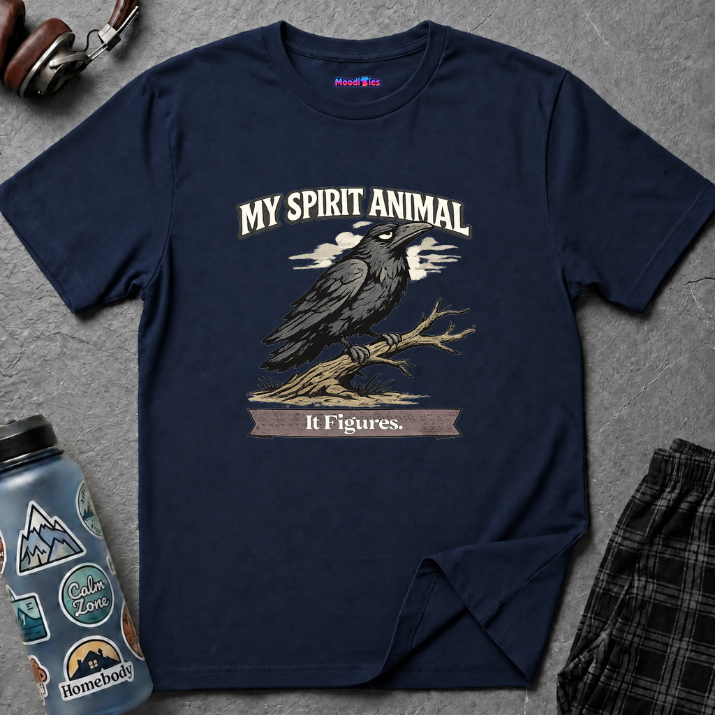 "My Spirit Animal: Raven (It Figures)" T-Shirt