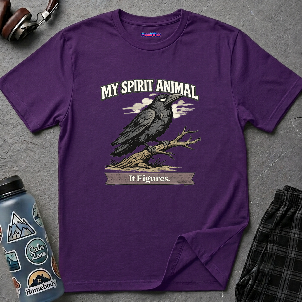 "My Spirit Animal: Raven (It Figures)" T-Shirt