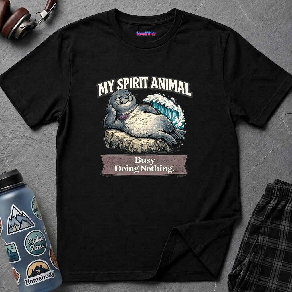 "My Spirit Animal: Seal (Busy Doing Nothing)" T-Shirt