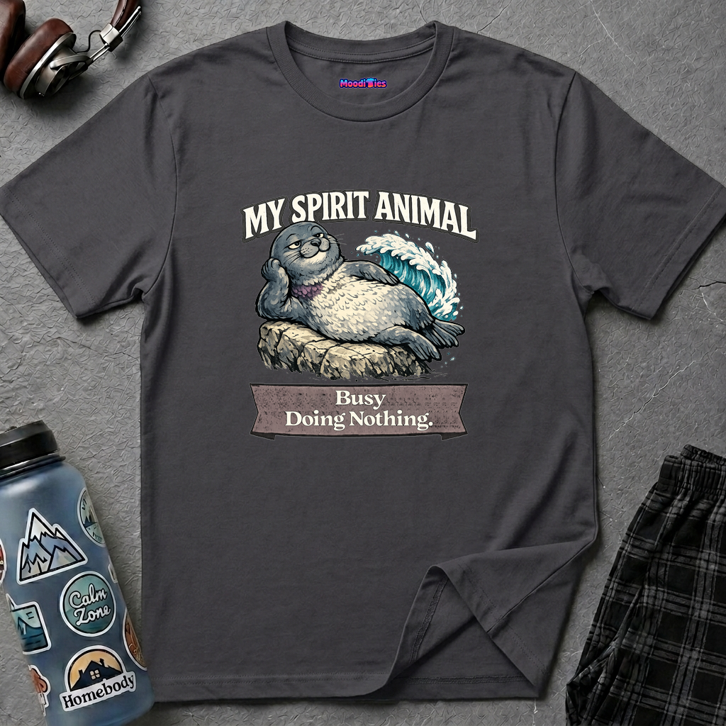 "My Spirit Animal: Seal (Busy Doing Nothing)" T-Shirt