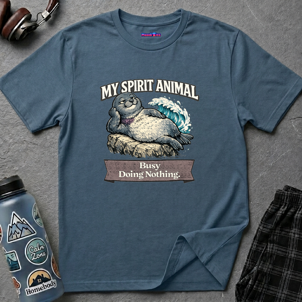 "My Spirit Animal: Seal (Busy Doing Nothing)" T-Shirt