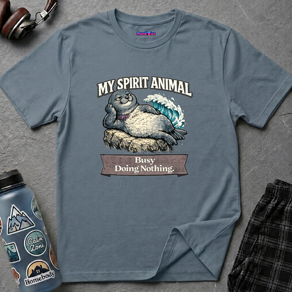 "My Spirit Animal: Seal (Busy Doing Nothing)" T-Shirt
