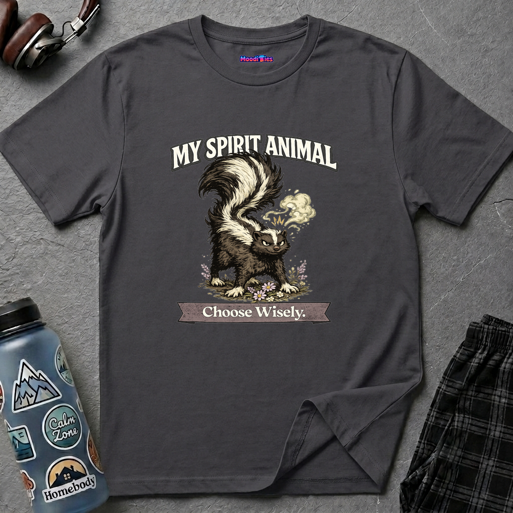 "My Spirit Animal: Skunk (Choose Wisely)" T-Shirt