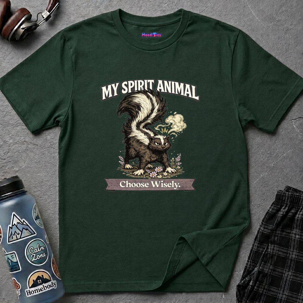 "My Spirit Animal: Skunk (Choose Wisely)" T-Shirt