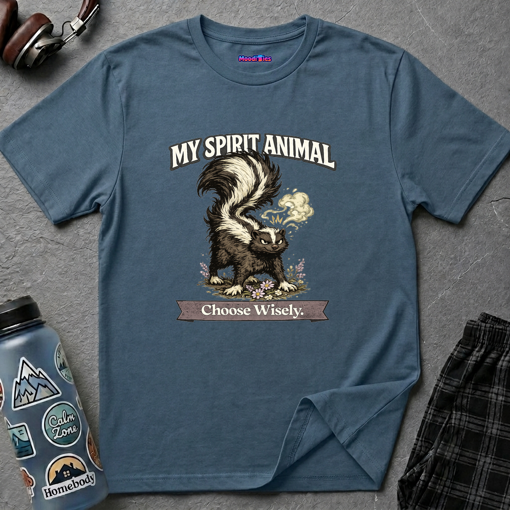 "My Spirit Animal: Skunk (Choose Wisely)" T-Shirt