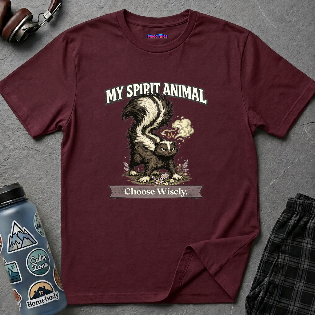 "My Spirit Animal: Skunk (Choose Wisely)" T-Shirt