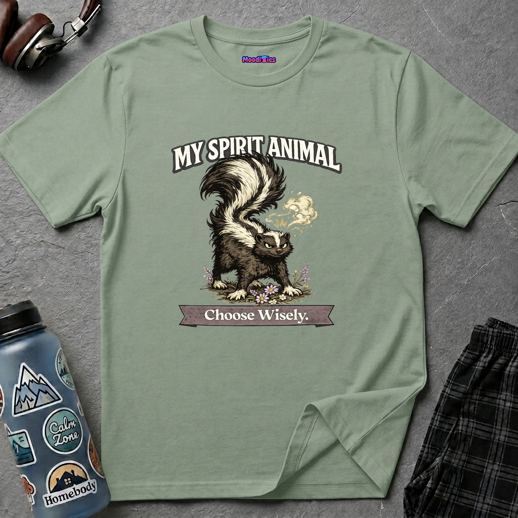 "My Spirit Animal: Skunk (Choose Wisely)" T-Shirt