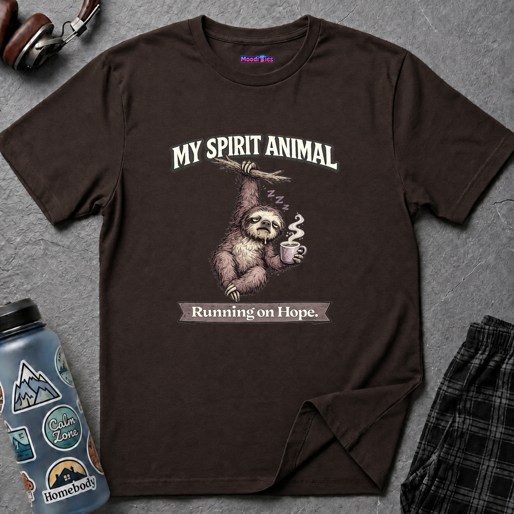 "My Spirit Animal: Sloth (Running on Hope)" T-Shirt