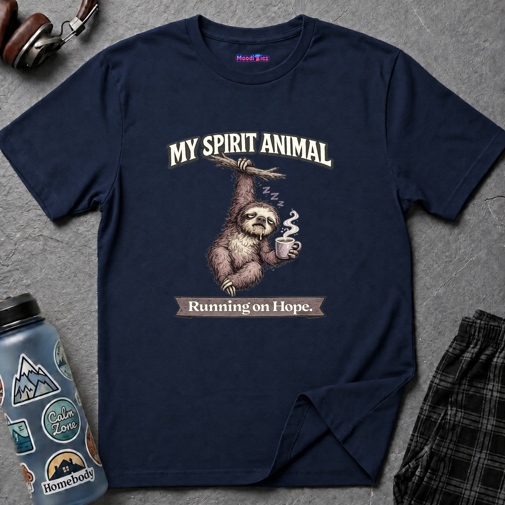 "My Spirit Animal: Sloth (Running on Hope)" T-Shirt