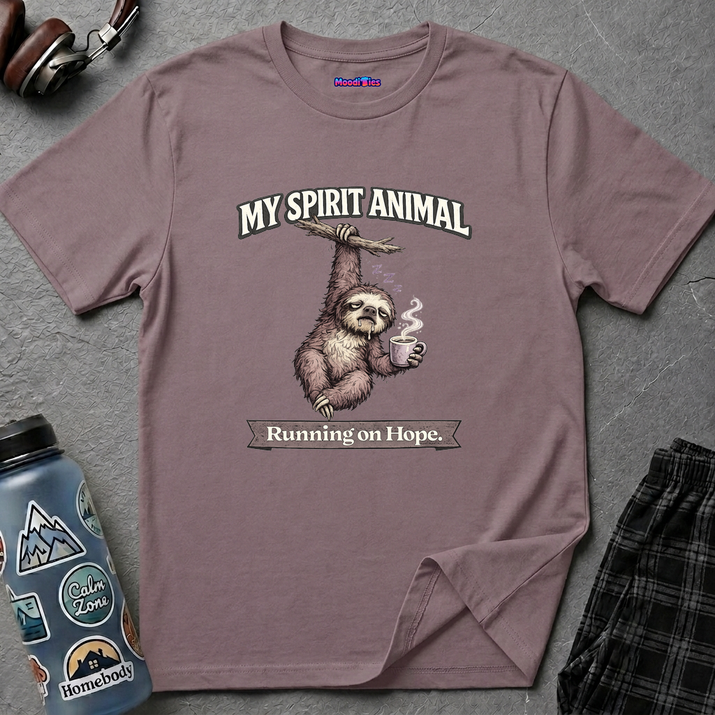 "My Spirit Animal: Sloth (Running on Hope)" T-Shirt