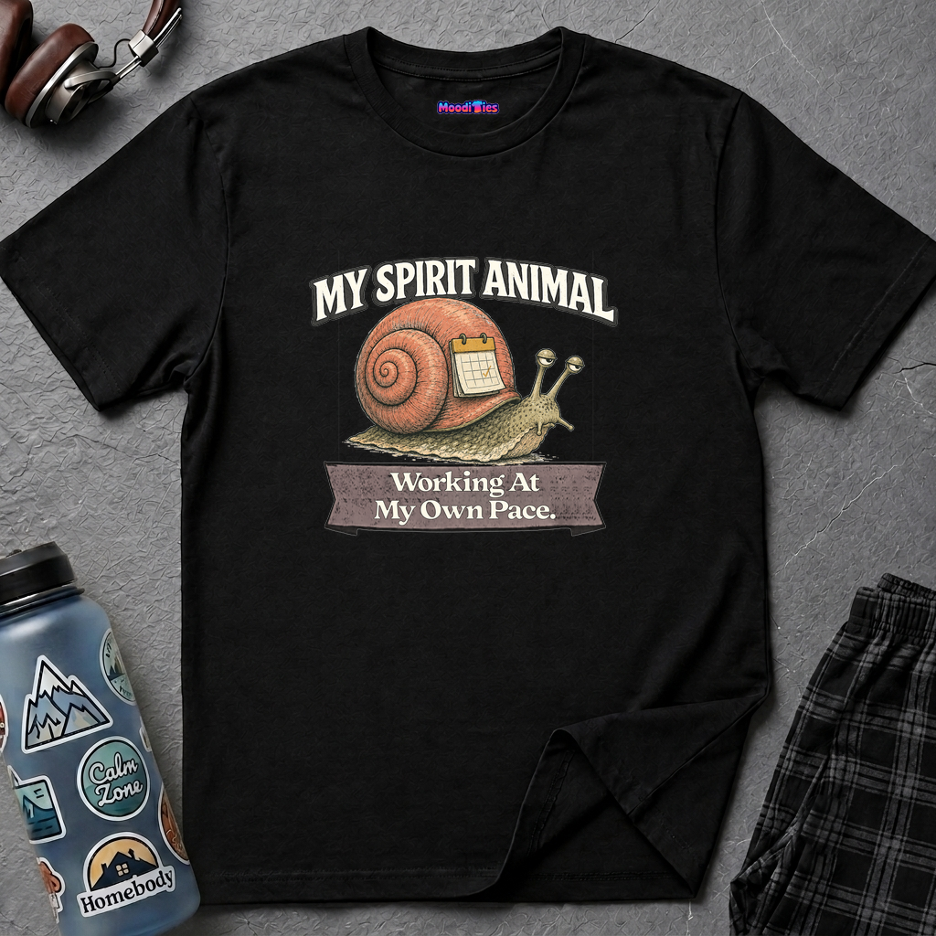 "My Spirit Animal: Snail (Working At My Own Pace)" T-Shirt
