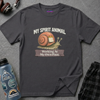 "My Spirit Animal: Snail (Working At My Own Pace)" T-Shirt