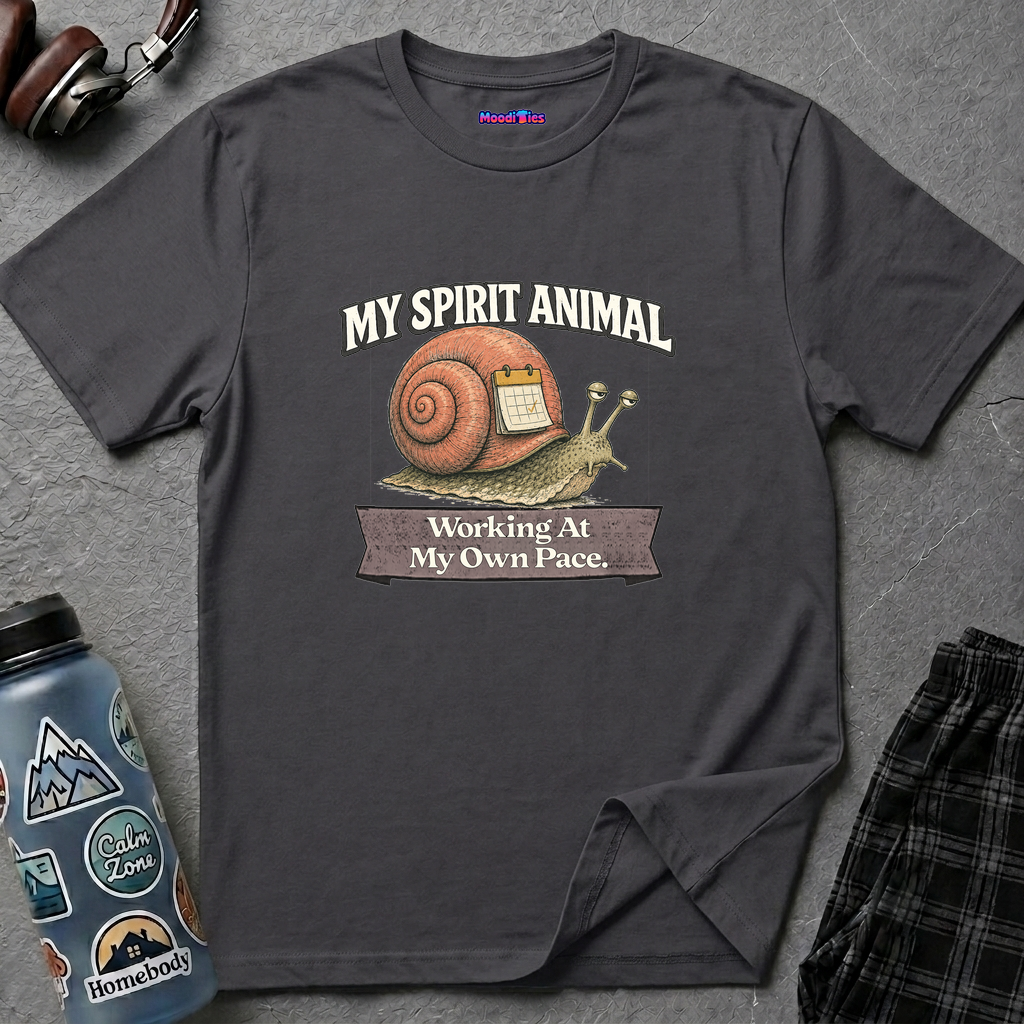 "My Spirit Animal: Snail (Working At My Own Pace)" T-Shirt