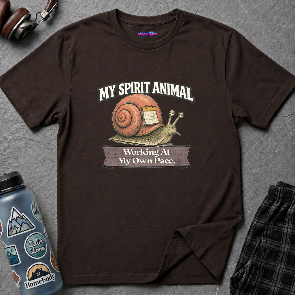 "My Spirit Animal: Snail (Working At My Own Pace)" T-Shirt