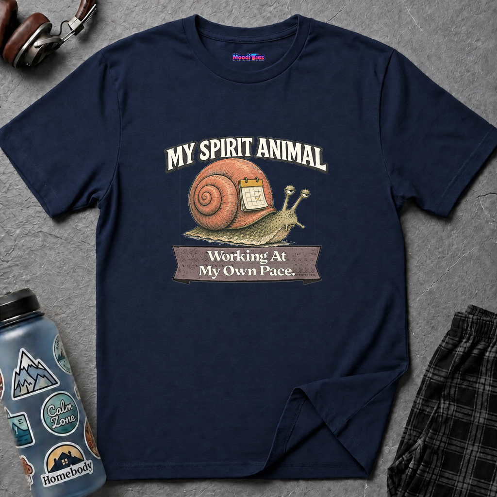 "My Spirit Animal: Snail (Working At My Own Pace)" T-Shirt