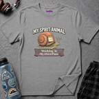 "My Spirit Animal: Snail (Working At My Own Pace)" T-Shirt