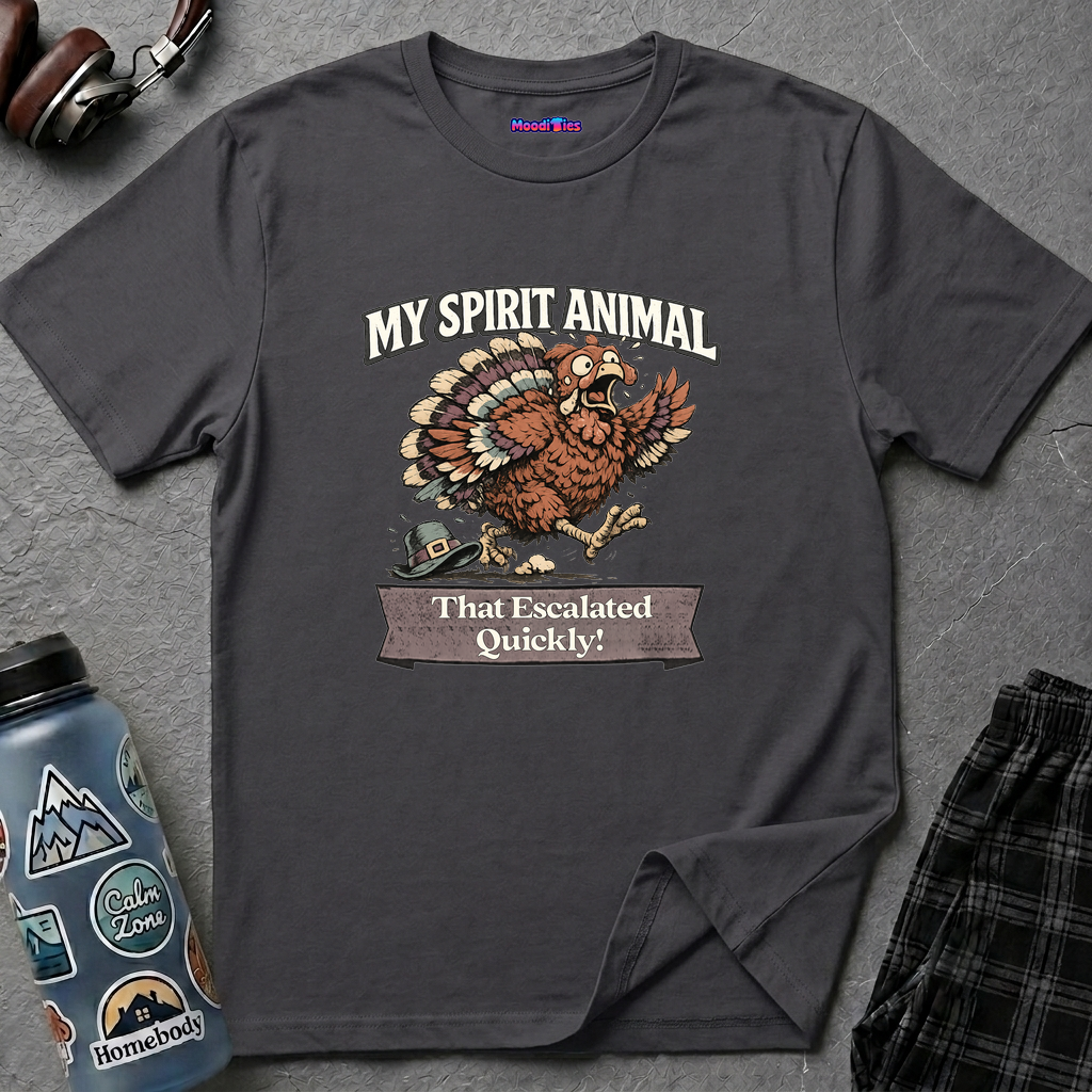 "My Spirit Animal: Turkey (That Escalated Quickly)" T-Shirt