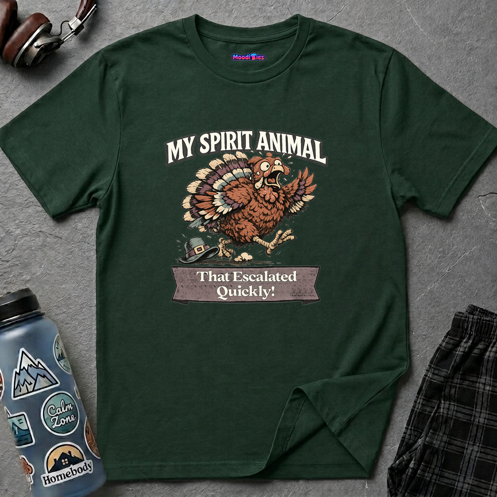 "My Spirit Animal: Turkey (That Escalated Quickly)" T-Shirt