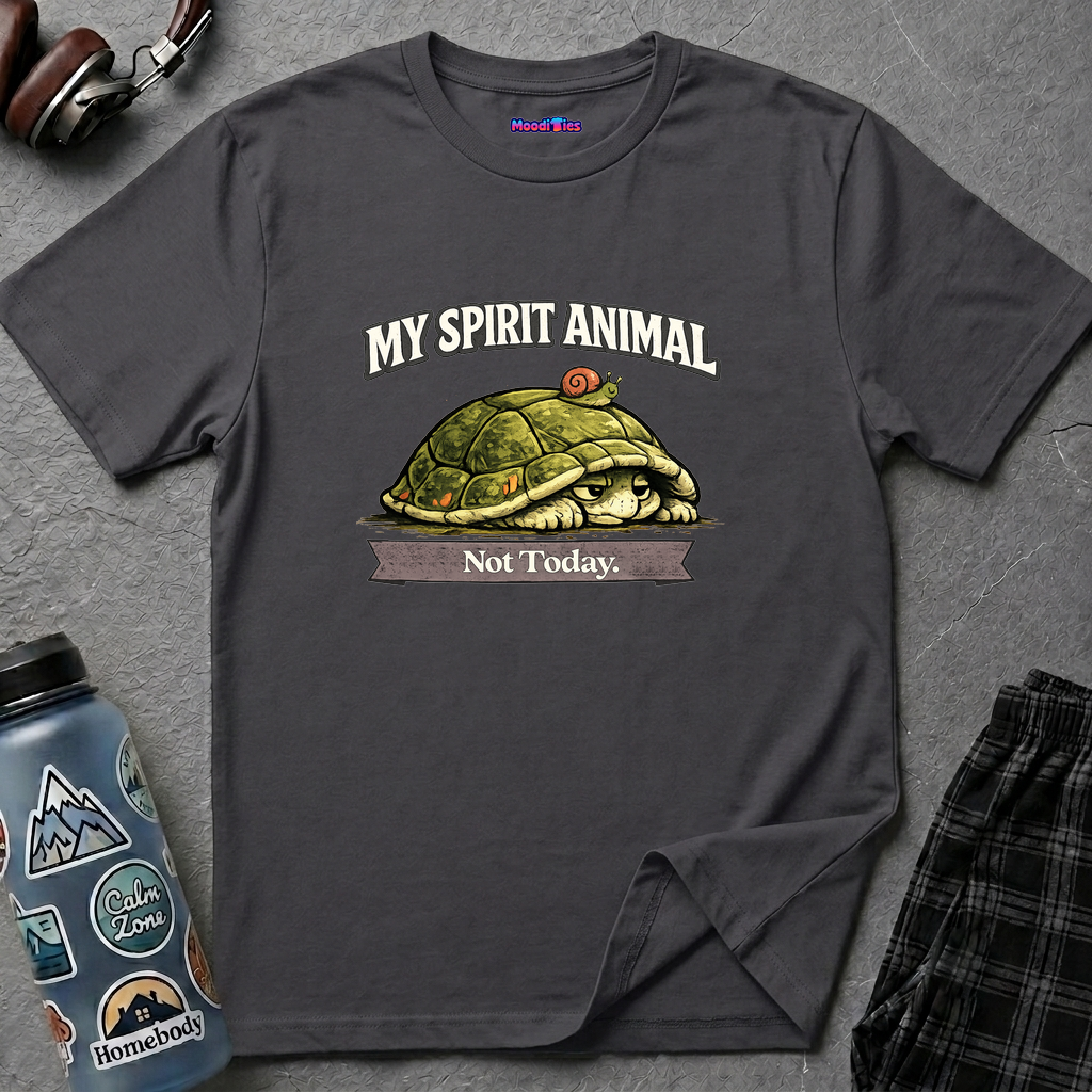 "My Spirit Animal: Turtle (Not Today)" T-Shirt