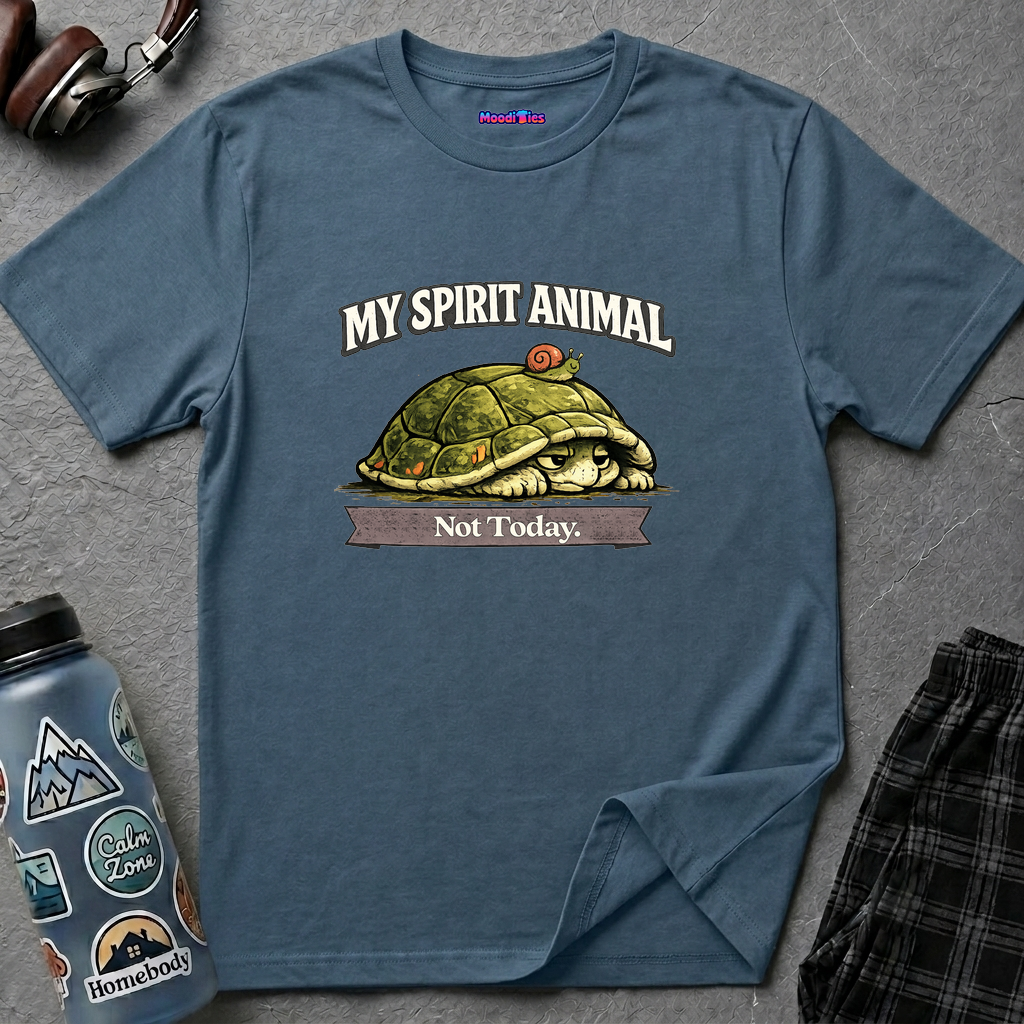 "My Spirit Animal: Turtle (Not Today)" T-Shirt