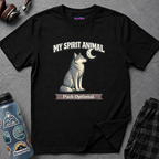 "My Spirit Animal: Wolf (Pack Optional)" T-Shirt