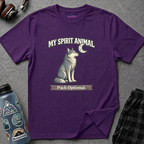 "My Spirit Animal: Wolf (Pack Optional)" T-Shirt
