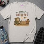 "My Therapist Has Whiskers." Therapy Cat T-Shirt